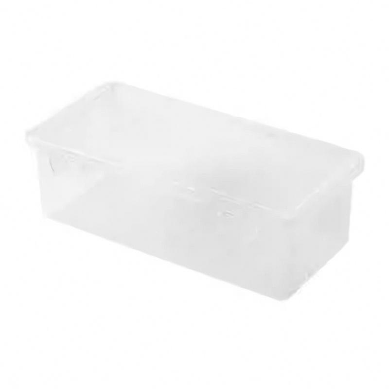 Clear Visibility Desk Storage Box, Transparent & Stackable Design for Desktop Organization