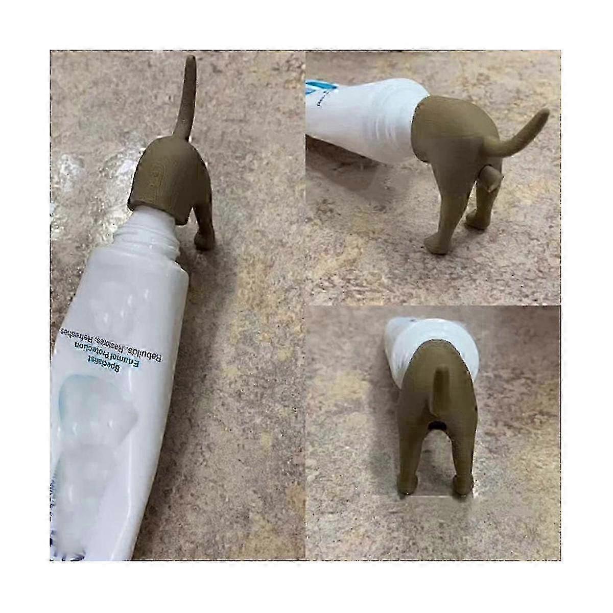 Pooping Dog Butt Toothpaste Topper, Toothpaste Topper, Toothpaste Cap, Baby Toothpaste Dispenser, T