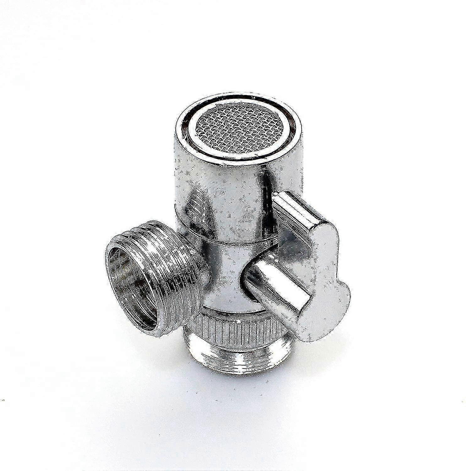 Solid Zinc 3-Way Diverter Faucet Valve