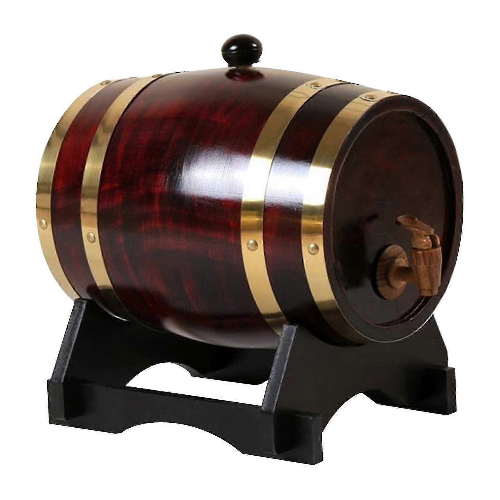 Pine 5L Spirit Barrel Rustic Kitchen Accent