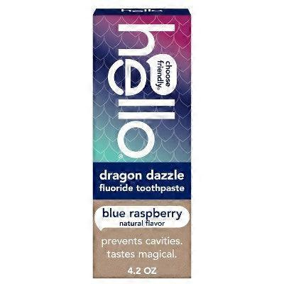 hello Fluoride Toothpaste, Dragon Dazzle Blue Raspberry, 4.2 oz