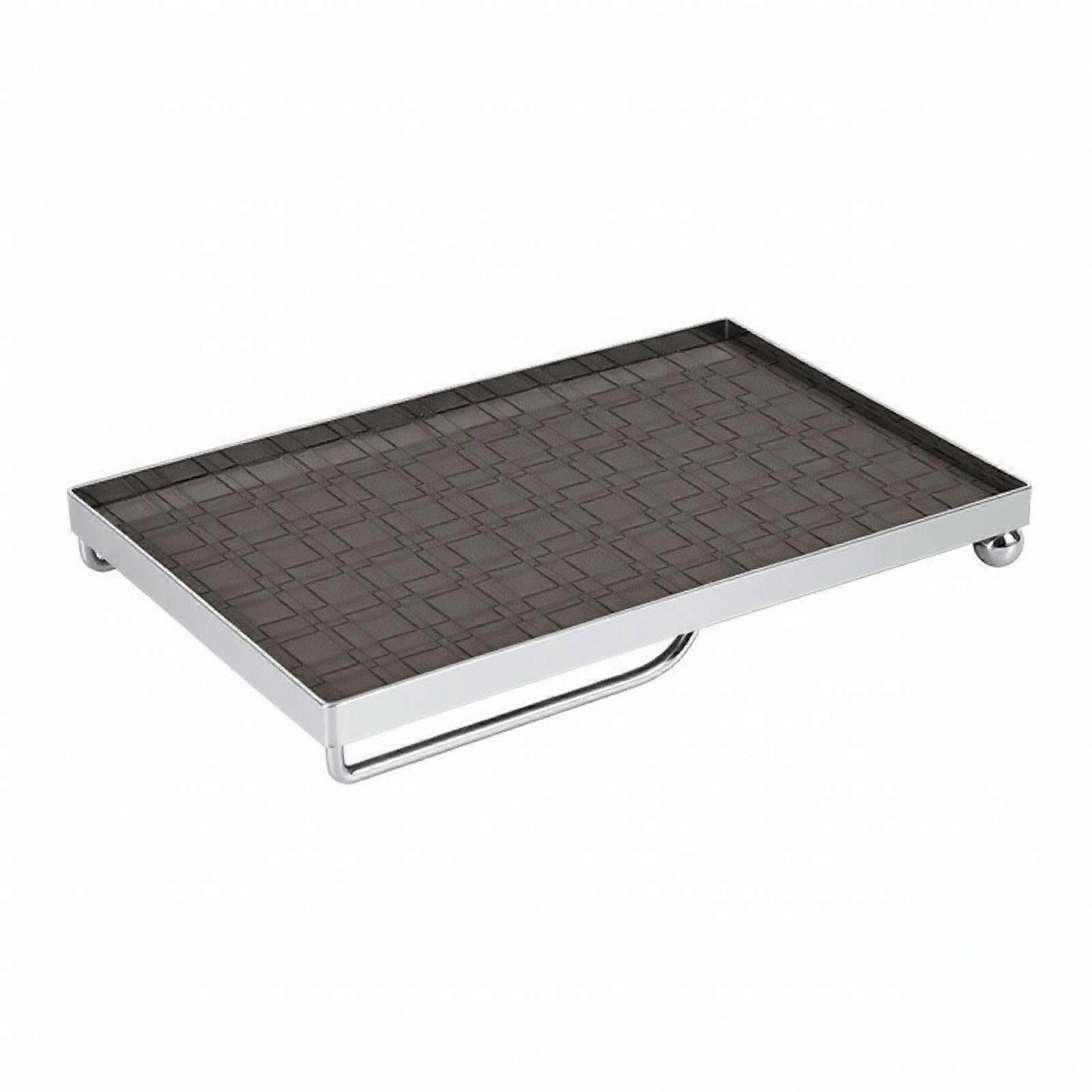 Iron Tray with Leather Surface Slim for Vanity