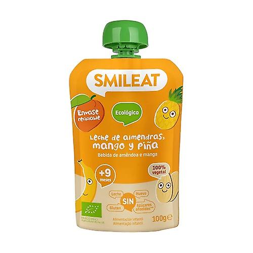Bio almond, mango and pineapple milk pouch 9m+ 100 g (Mango - Almond - Banana - Apple - Pineapple)
