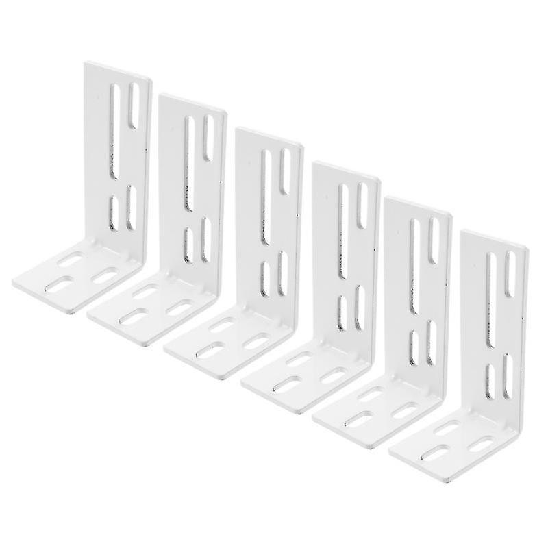 9X5cm White Window Treatment Replacement Parts 6pcs Electric Curtain Track Side Mount Bracket Home C