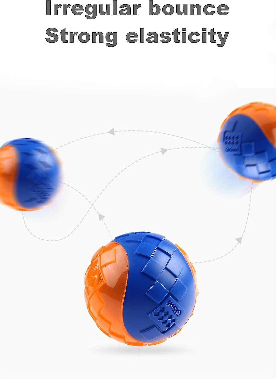 Jolly Dog Balls 2 Packs.rubber And Squesks Pet Toy Ball.2.36in Diameter For Small And Medium Dogs Fetch Indoor @bugu