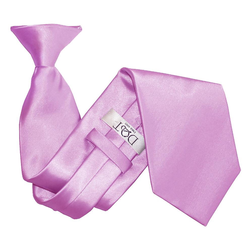 Lilac Plain Satin Clip On Tie
