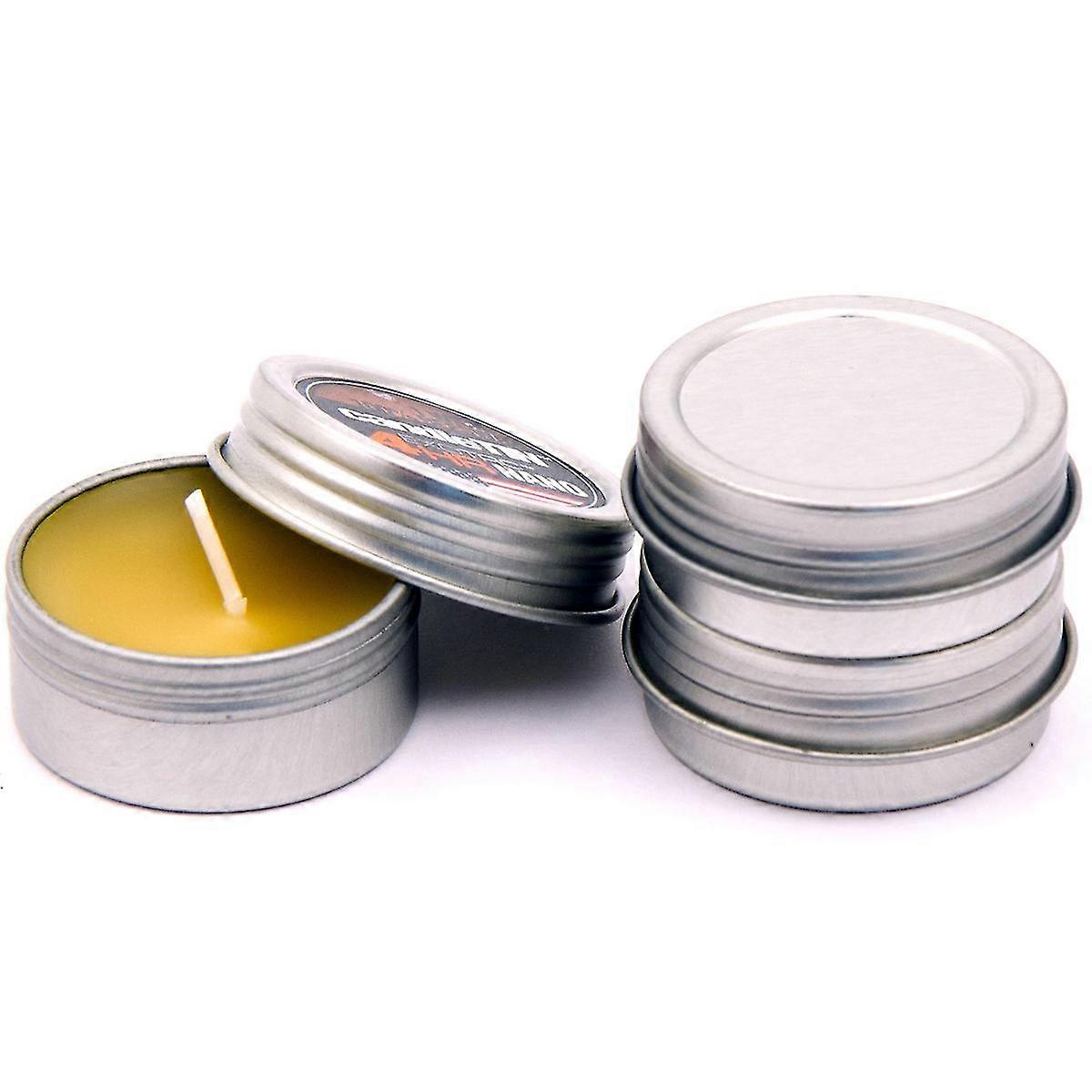 Exotac CandleTIN Nano 1-Wick Emergency Survival Candle Paquet de 3 - Argent