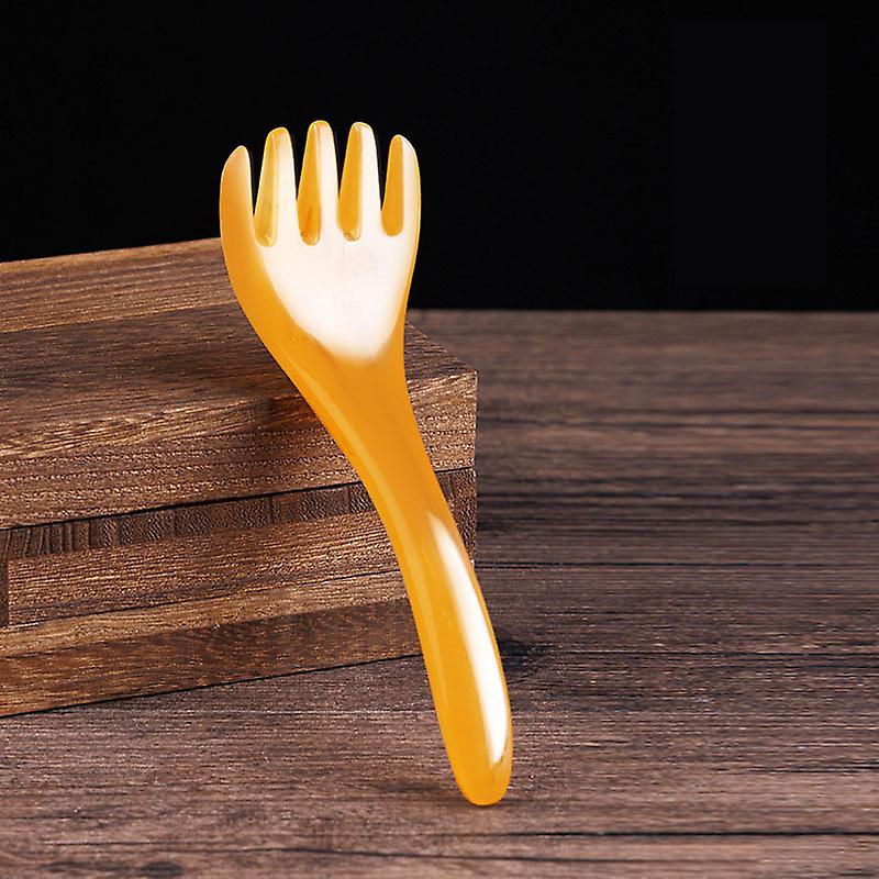 Resin Beeswax Head Massage Comb Massager Gua Sha Stick Five-claw Comb Tool