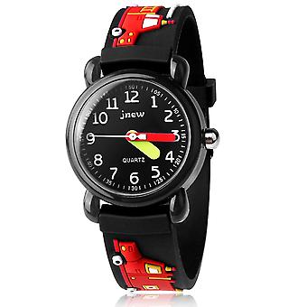 Children's Watch, Unisex, 30 M Waterproof Analogue Quartz Watch With Silicone Strap, Cute 3d Cartoon, Learn To Tell The Time