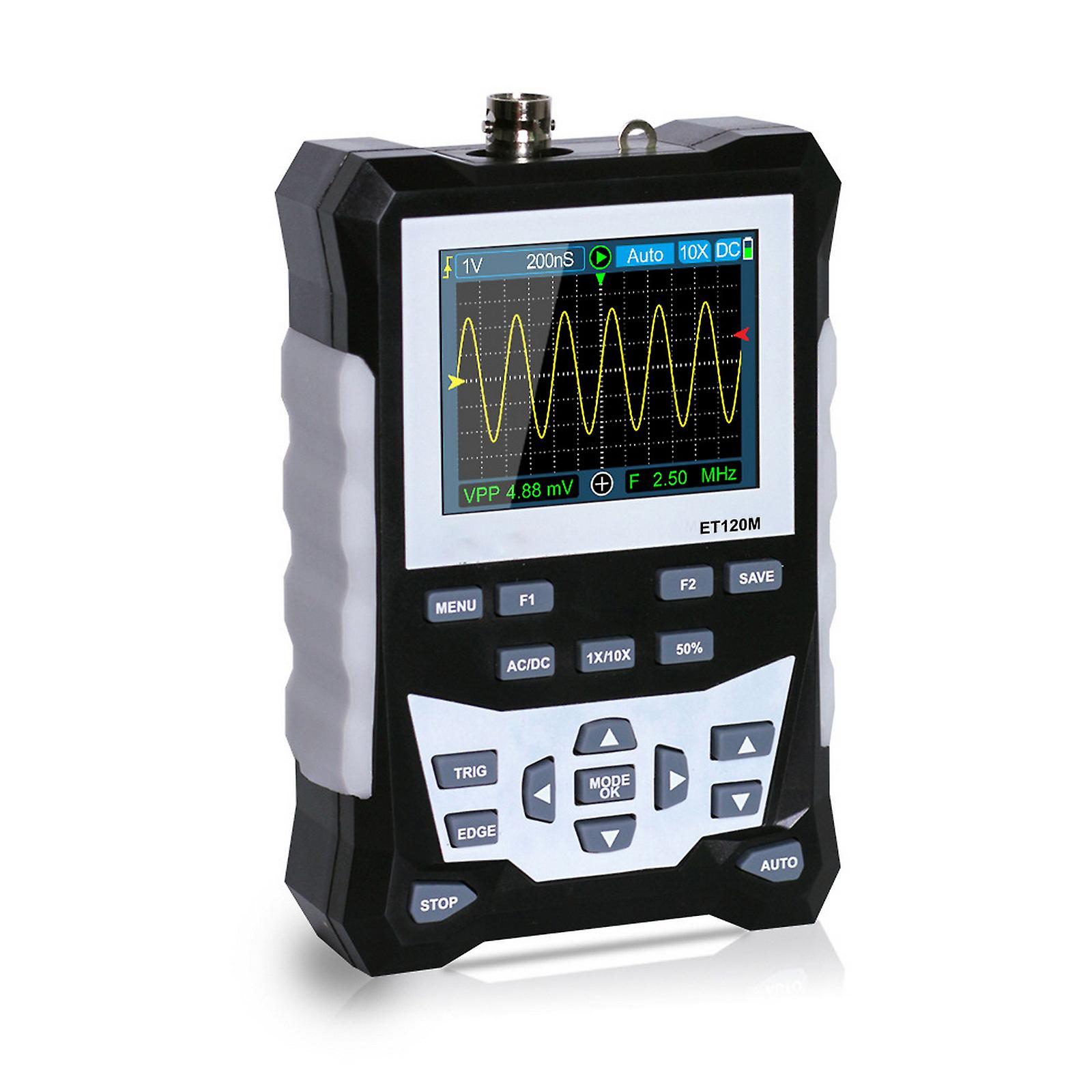 320x240 Oscilloscope ET120M 120MHz Bandwidth 500MSa/s Sampling Rate Digital Backlight Waveform Storage