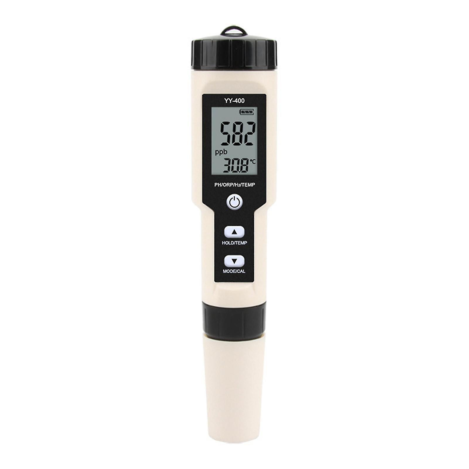 White No Backlight Digital Ph Meter 4 In 1 Ph Orp H2 Temperature Water Quality Monitor Tester