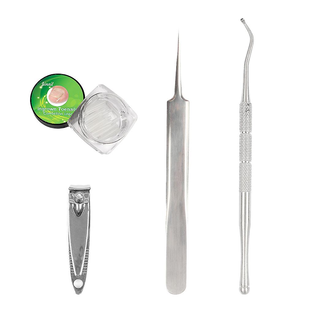 Professional Ingrown Toenail Correction Tools Set Clippers Patch 24 Liner