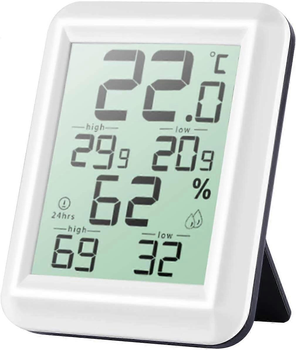 High-Precision Digital Indoor Thermometer and Hygrometer, Switchable ℃/℉, Accurate Temperature and Humidity Measurement