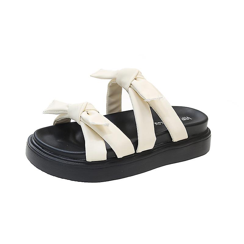 Nylon-punotut Baotou Slip-on All-match -sandaalit