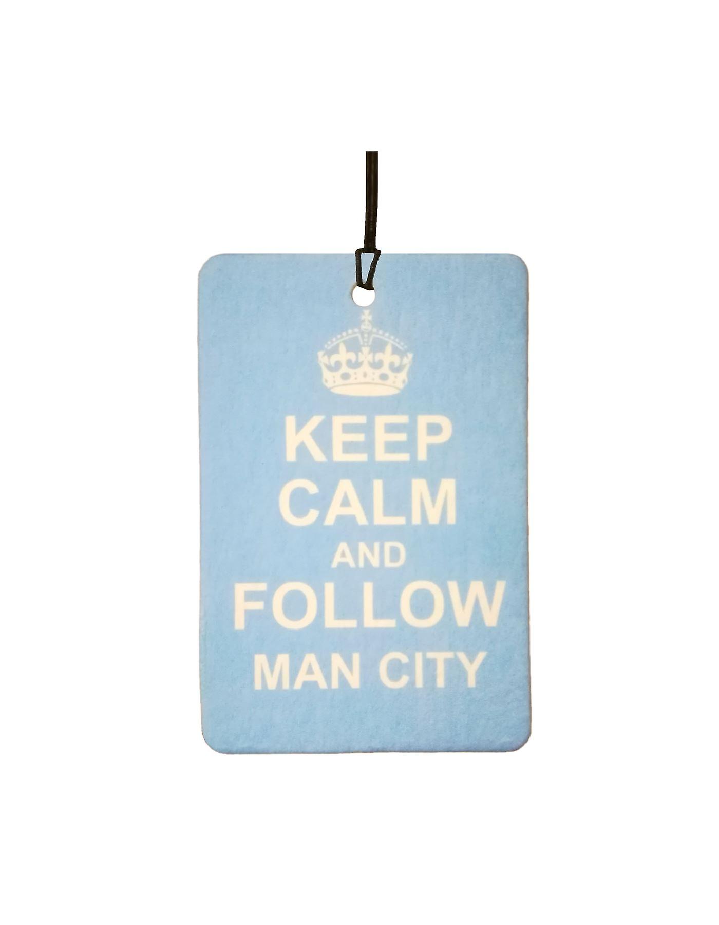 Keep Calm And Follow Man City Car Air Freshener