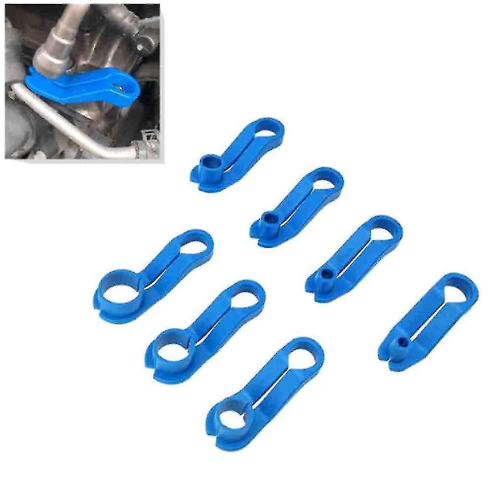 7 Pcs Vehicles Ac Line Disconnect Tool Set Fuel Line Removal Tool Replacement Fuel Line Angled Disco