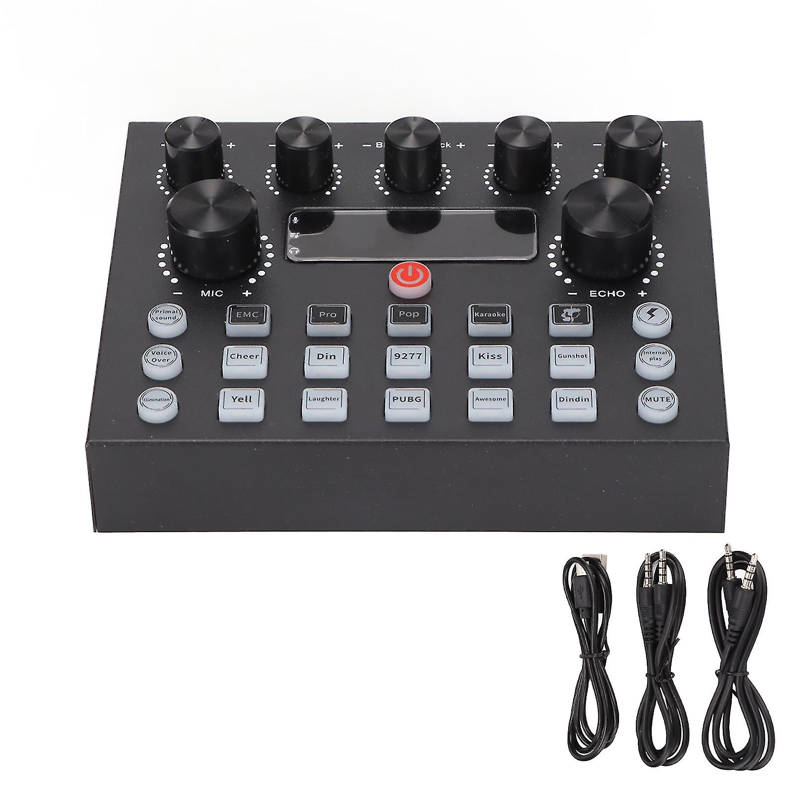 Dual Channel USB Sound Mixer - Plug & Play for PC Recording, Gaming, Live Streaming