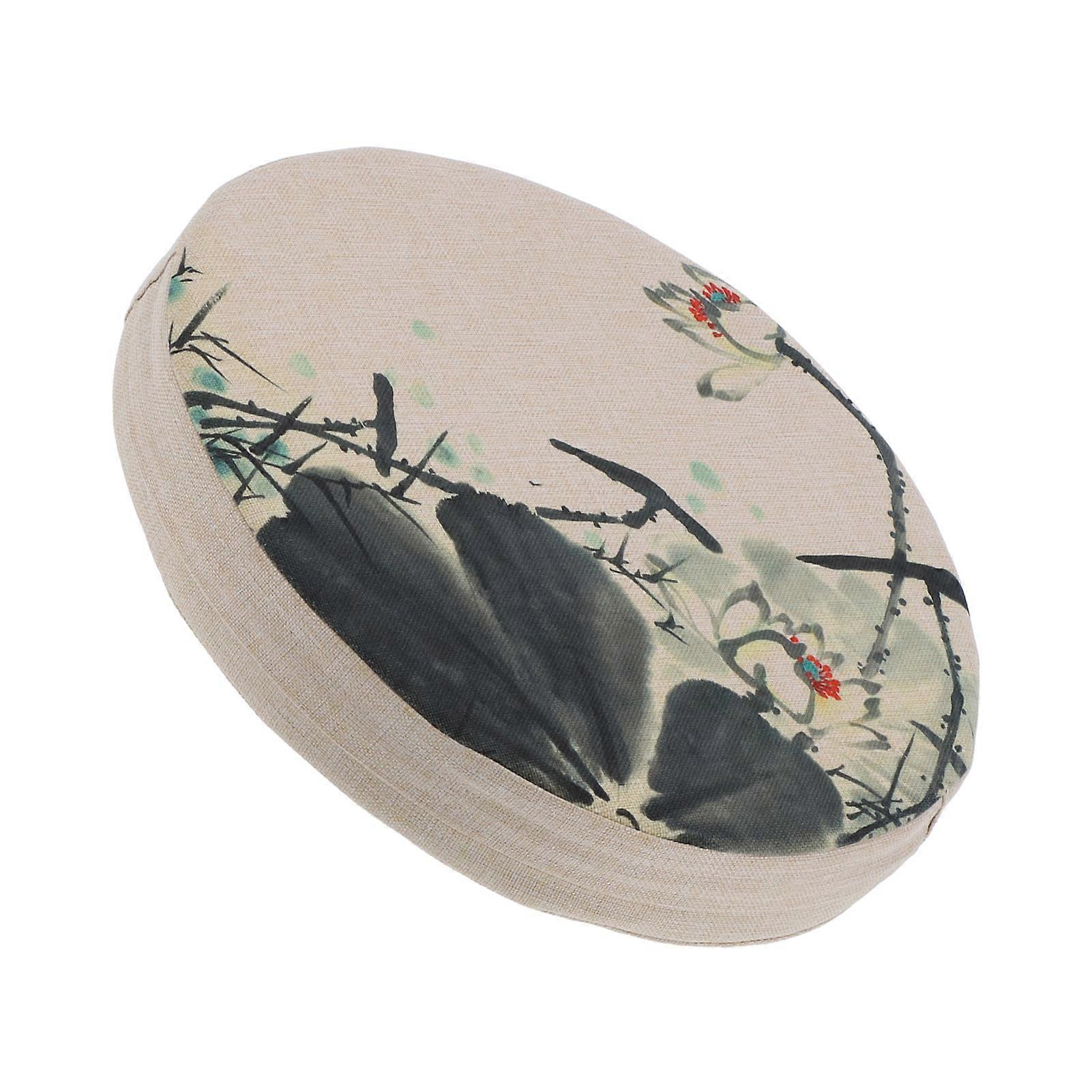 Comfortable 40cm Thick Cotton Linen Kneeling Cushion, Washable