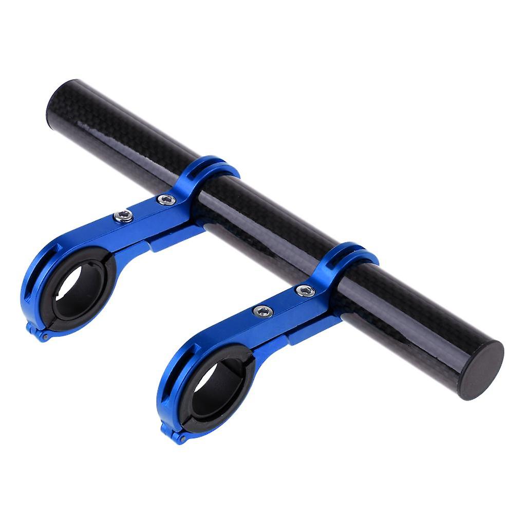 Bike Flashlight Holder Handle Bar Bicycle Extender Mount Bracket 20cm Blue