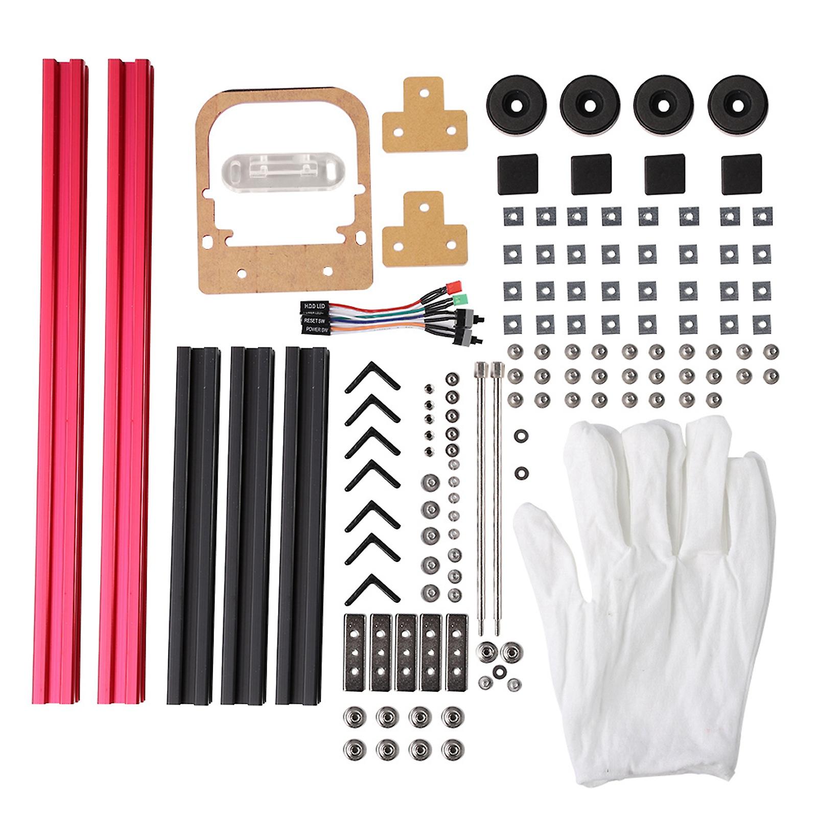 DIY Mini Open Frame Aluminum Alloy ITX Motherboard PC Computer Chassis