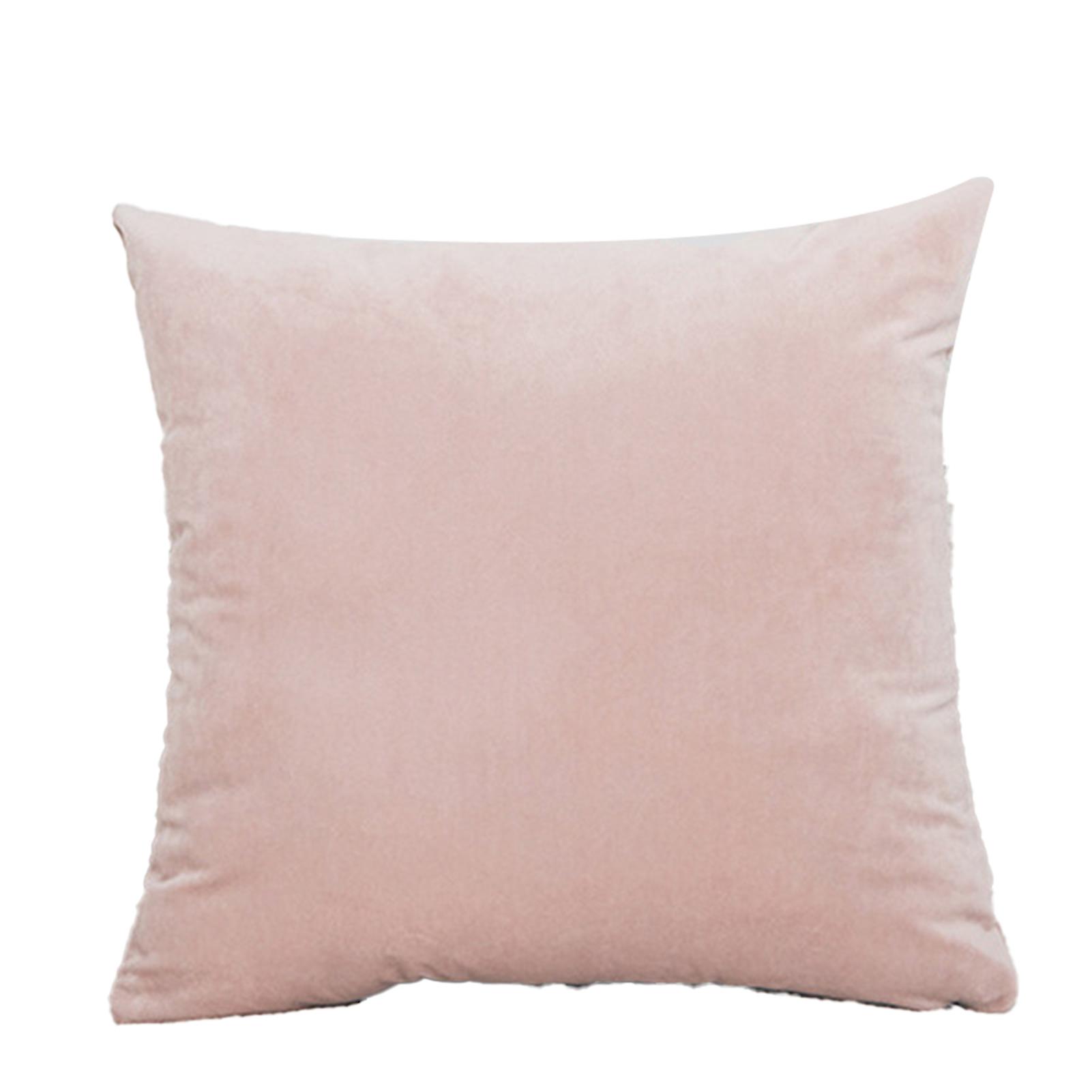 Minimalist Solid Color Cushion Covers Velvet Plain Cushion Case for Home Office Decoration