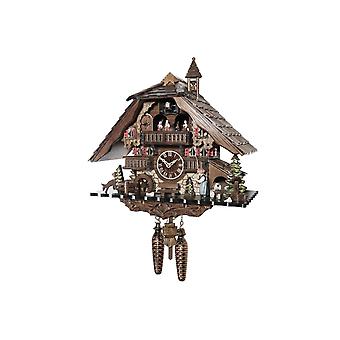 Engstler - 48114 QMT - Kuckucksuhr - Quarz - Nussbaum