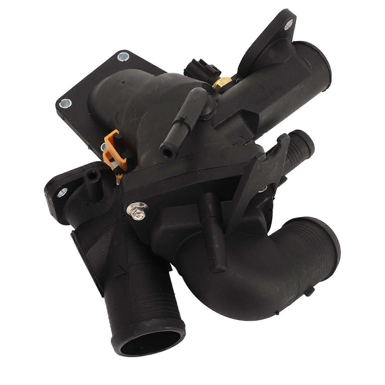 Engine Coolant Thermostat Housing AJ811793 Water Outlet Housing Assembly Replacement for Jaguar XF S‑Type Super V8 Base 