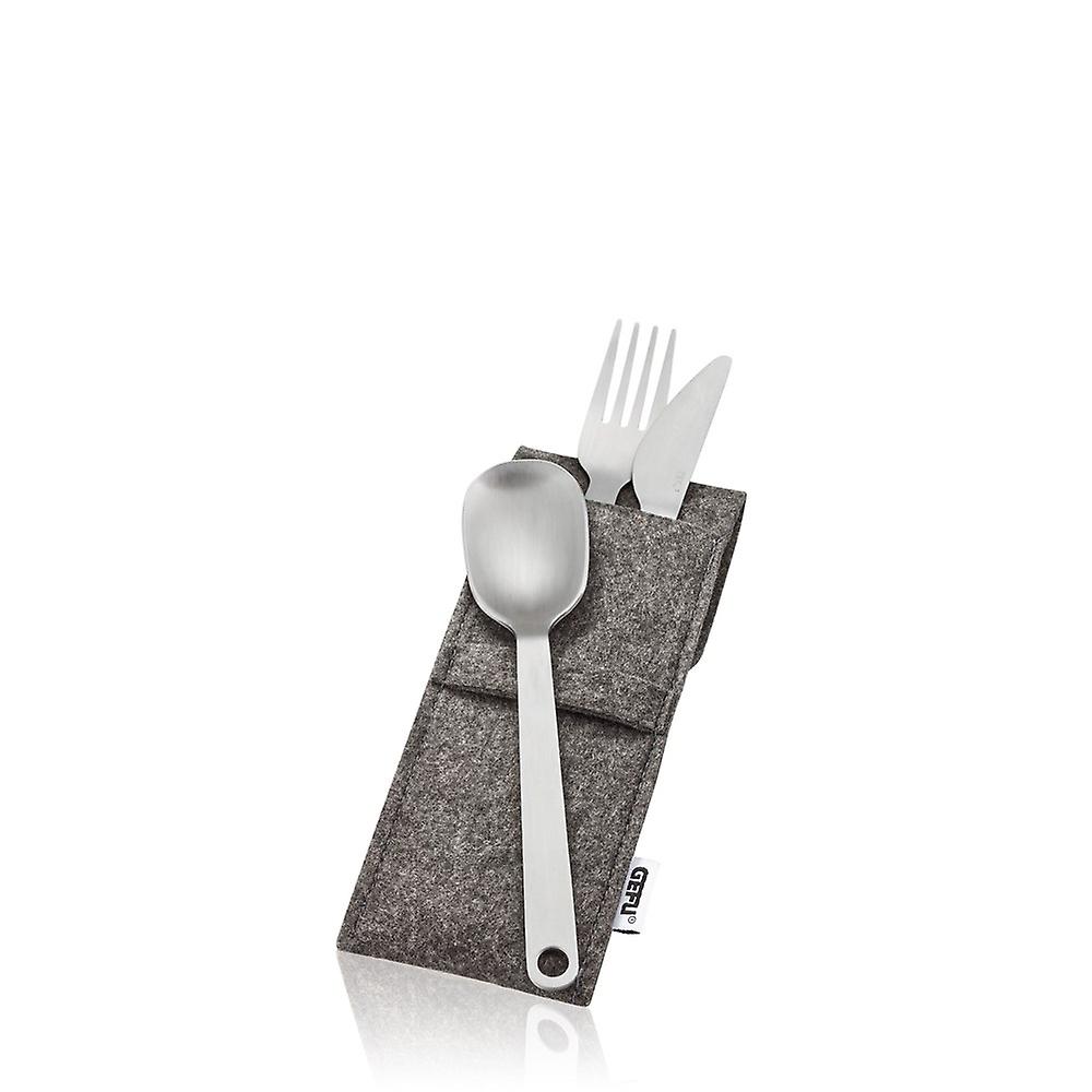 Gefu set of 3 cutlery in case G12764