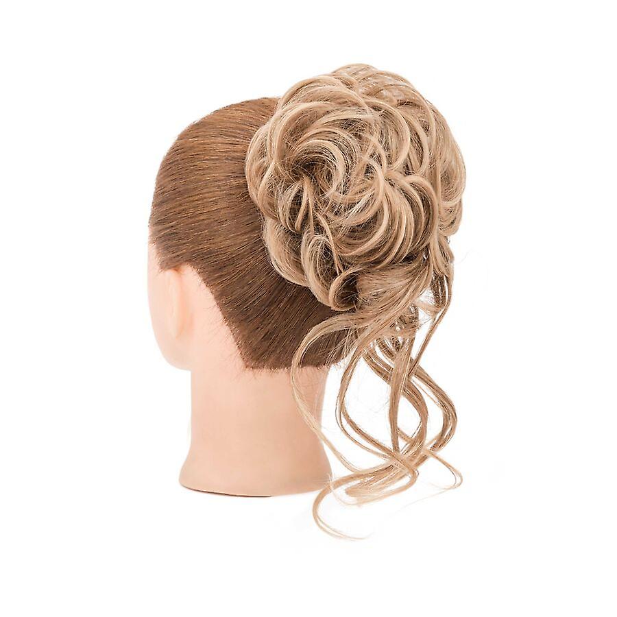 Rommelig haar knot haar scrunchies uitbreiding krullend golvend synthetisch haarstuk