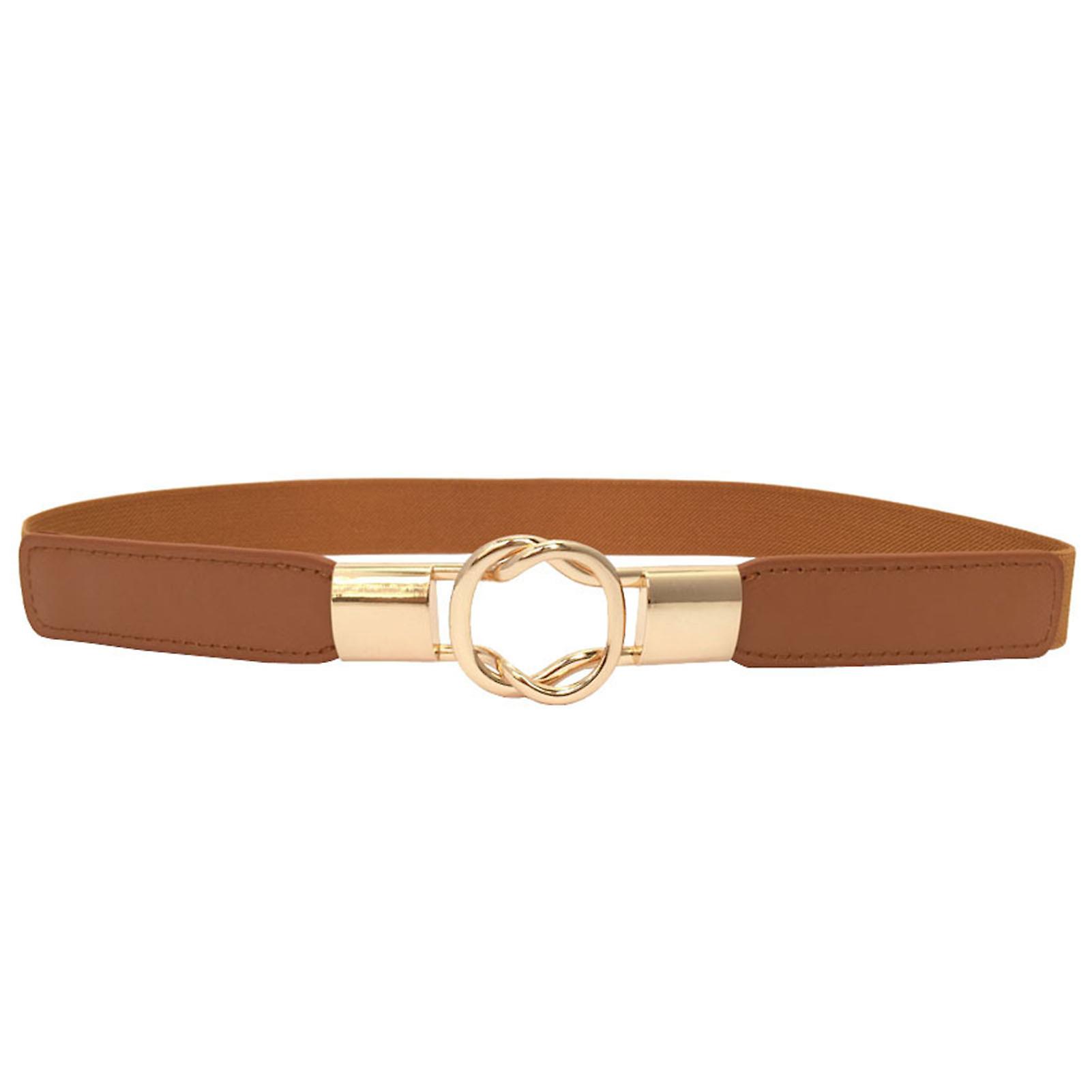 Waist Belt Single Circle Korean Style Accessory Good Elasticity Delicate Belt for Daily Wear
