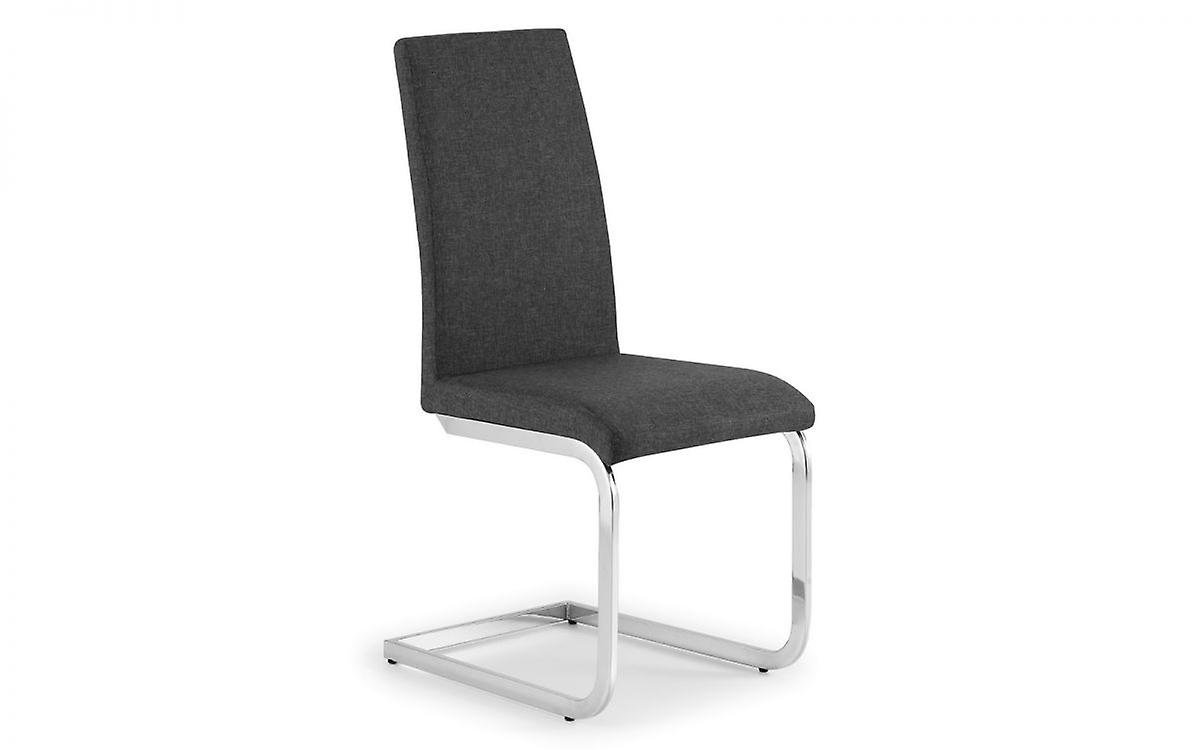 Rilt Stylish Chrome Fabric Cantilever Chair