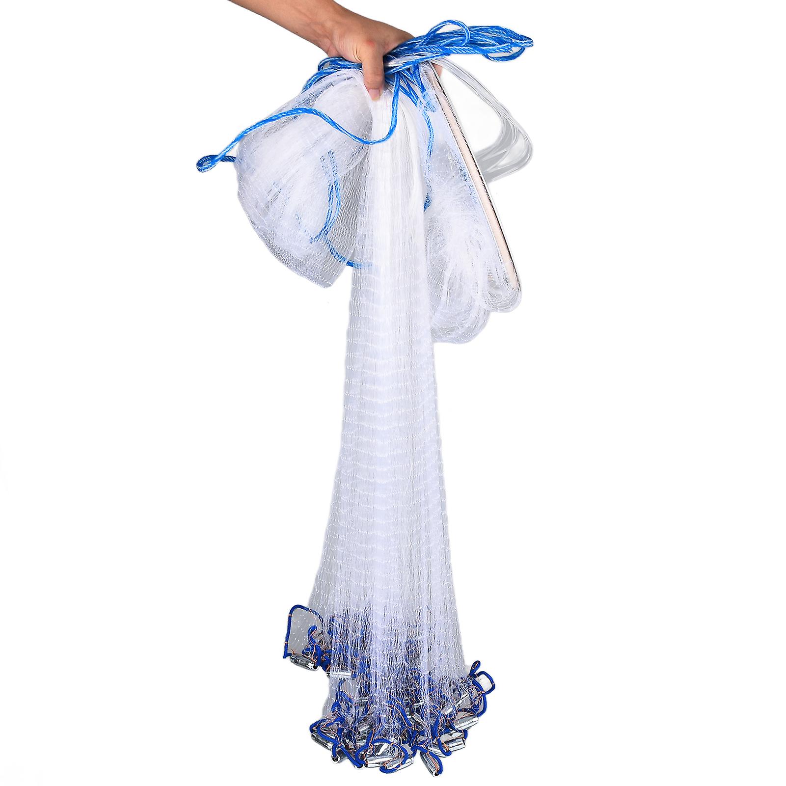 Hand Throwing Multi Purpose Fishing Net Automatic Flexible Casting Net for Fish Pond Outdoor