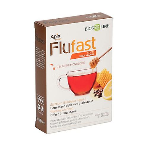 Apix Propoli FluFast orange honey 9 packets (Orange - Honey)