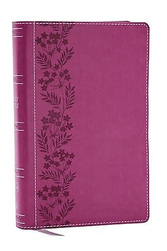 Nkjv Personal Size Large Print Bible With 43000 Cross References Pink Leathersof by Thomas Nelson Paperback Book