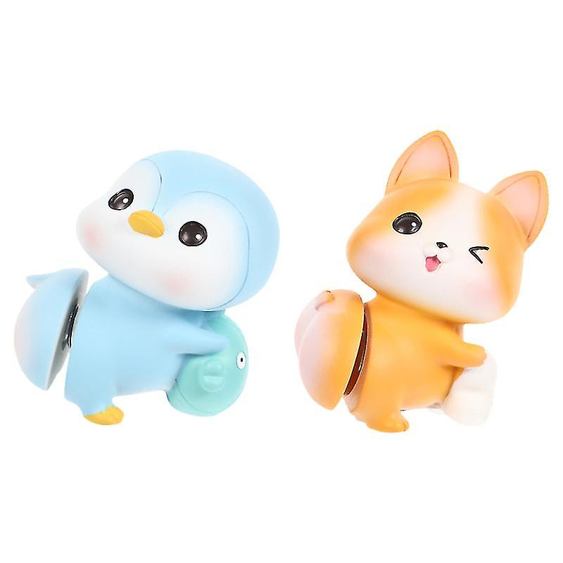 2pcs Auto Animal Doll Decoration