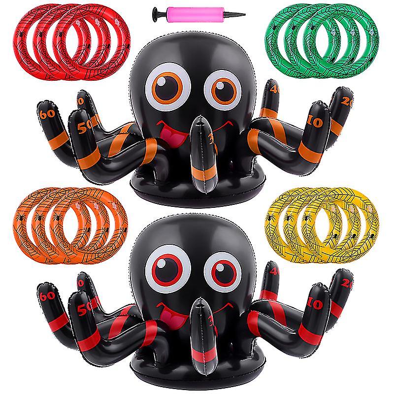 1set Inflatable Spider Ring Toss
