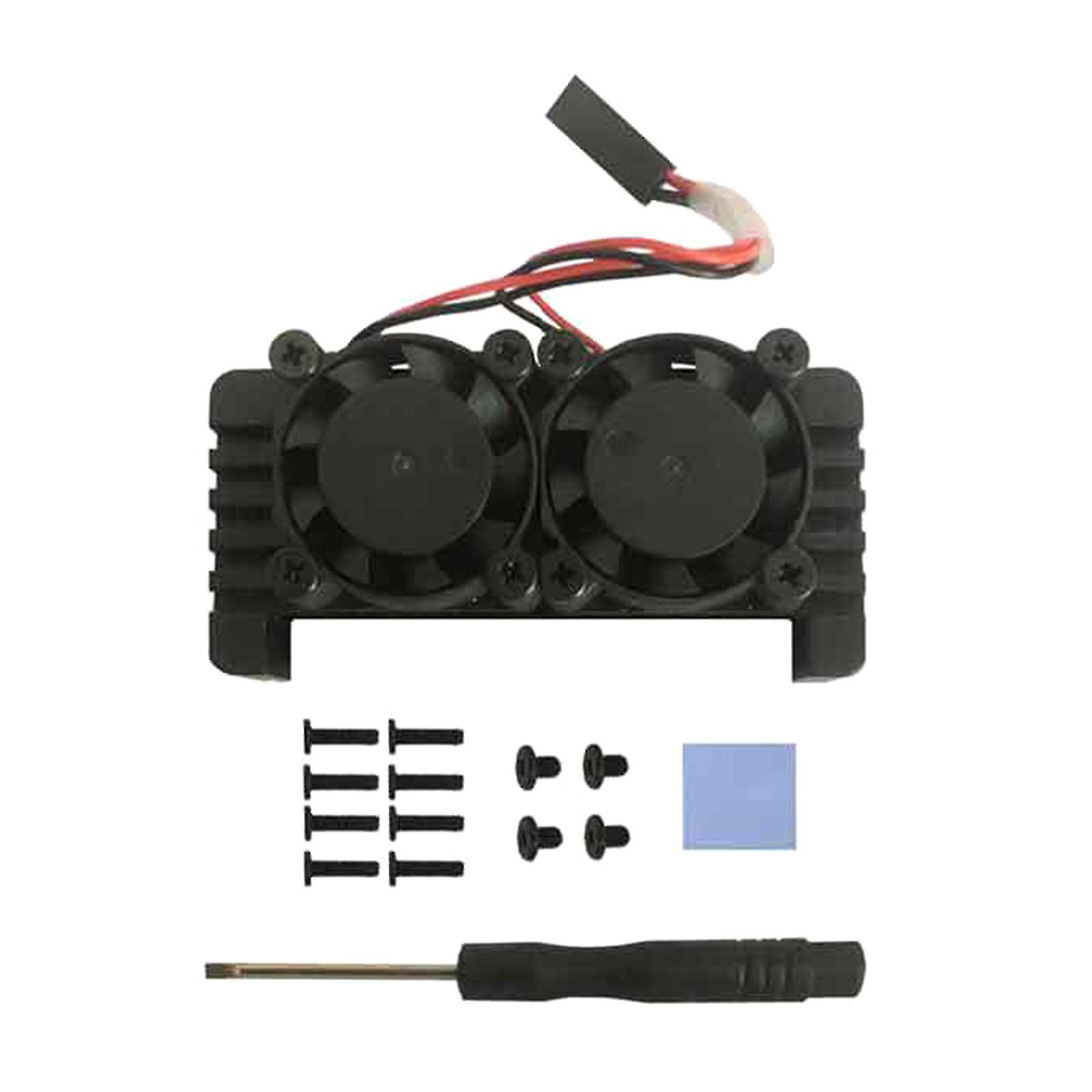 For Raspberry Pi Zero 2 For W Aluminum Alloy For Shell With Heat Dissipation Fan