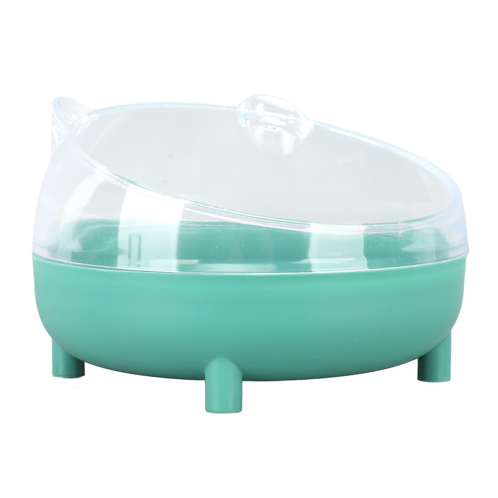 Transparent Hamster Bathroom Hamster Bathtub Large Space Easy to Clean Removable Sand Bath Container Hamster Toilet and Sandbox 
