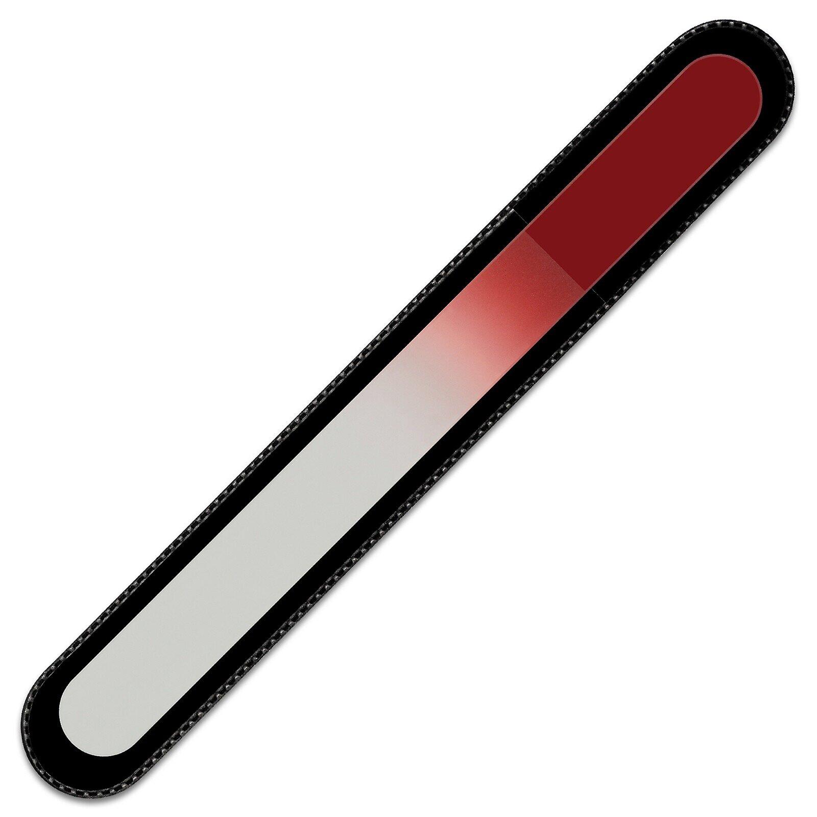 Large Color Glass Nail File C-B - Red