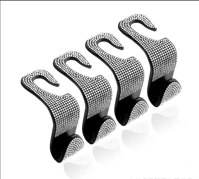 Car Hooks, Car Seat Hooks Back Seat, Car Headrest Hooks, Back Seat Car Hooks with Rhinestone Diamond