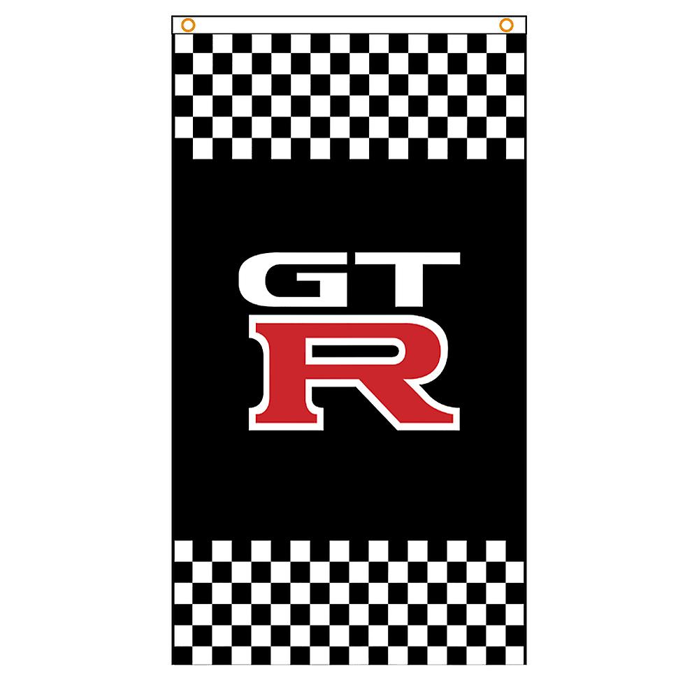 3x5 Ft Gtr Vertical Checkered Flag Polyester Printed Racing Car Banner For Decor