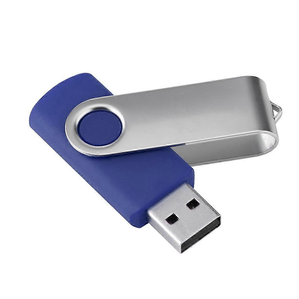 Rotatable Candy Colored USB 2.0 Memory Storage Device Thumb Flash Drive U Disk(Blue 16G)