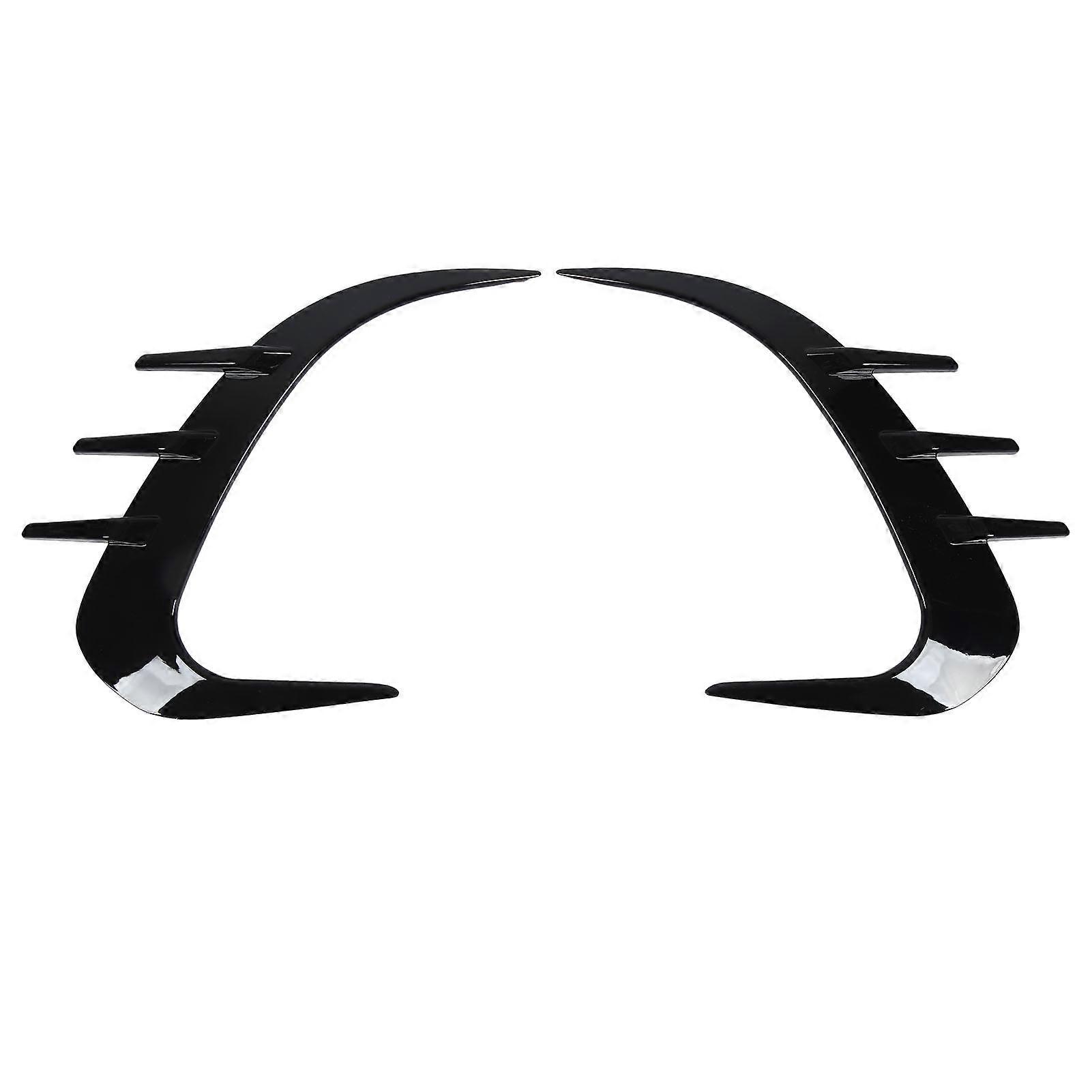 2PCS Rear Bumper Spoiler Left Right Glossy Black Replacement for Benz GLCClass X254 AMGLine 2022 and Up E2U511