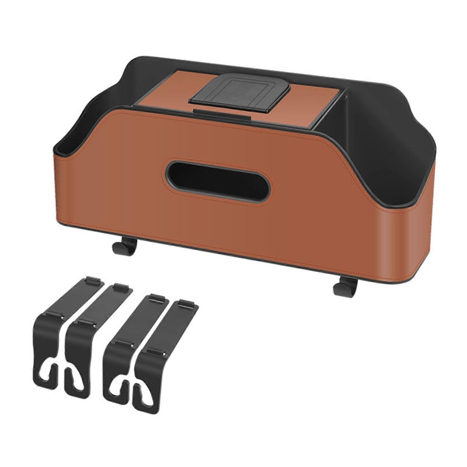Car Back Seats Organiser with 2 Cup Holder Easy to Install Multifunctional Car Organiser for Kid Snacks Toys