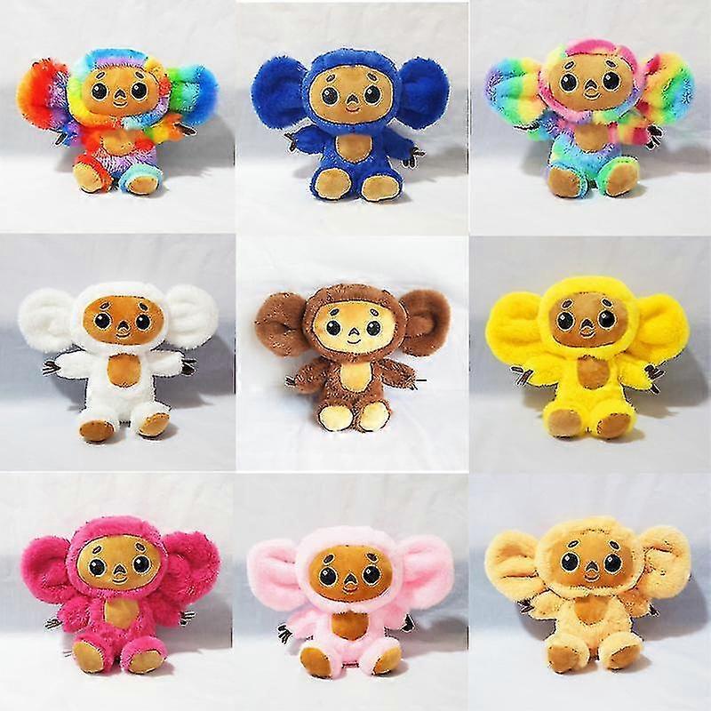 Νέα Cheburashka βελούδινο παιχνίδι μεγάλα μάτια μαϊμού με ρούχα κούκλα Ρωσία Anime μωρό παιδί Kwaii ύπνος κατευνάσει κούκλα παιχνίδια για τα παιδιά
