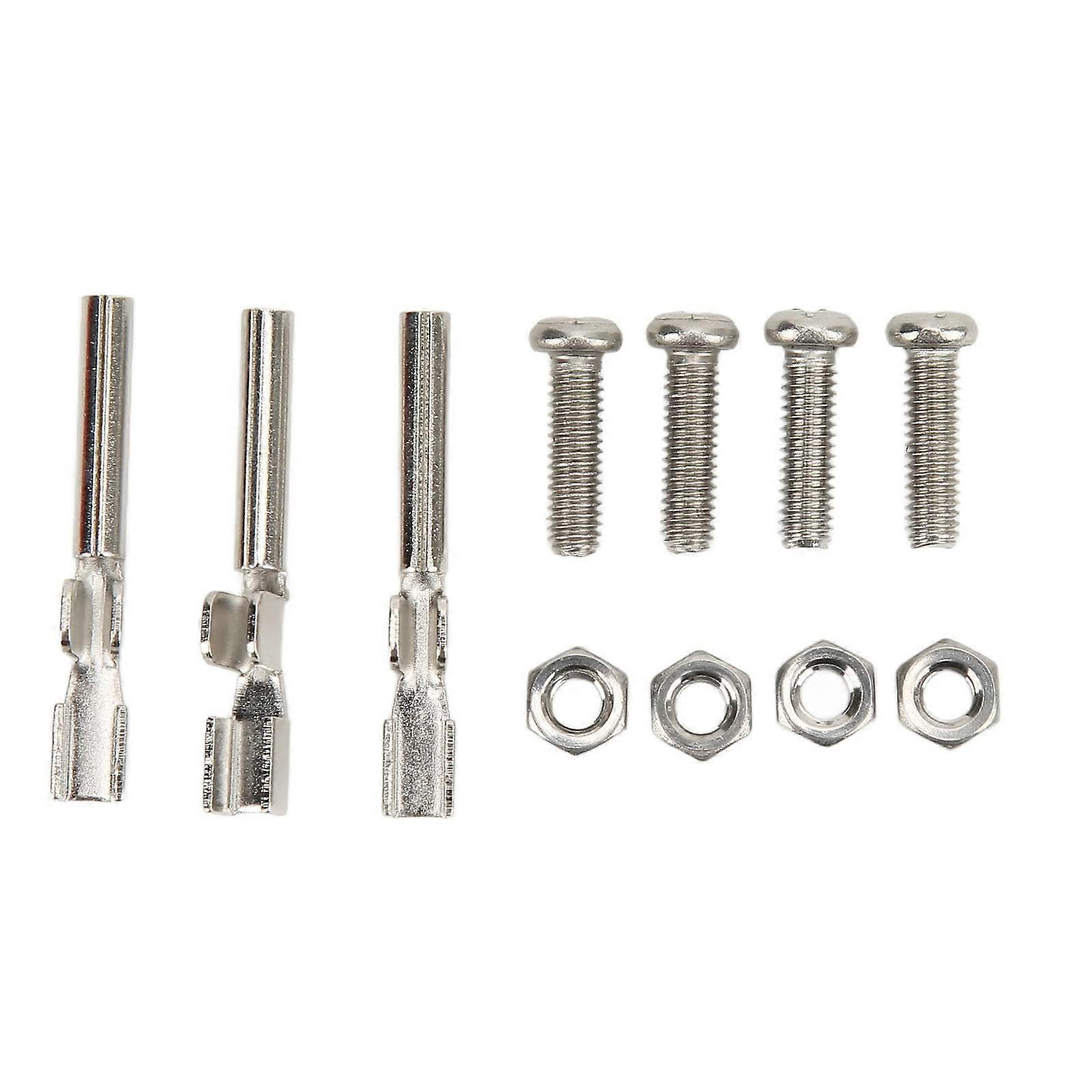 Club Car Plug, Club Car Receptacle Plug 3 Pin Terminals Contacts Wire Connectors with Screw Nut 604321 Replacement for EZGO RXV 