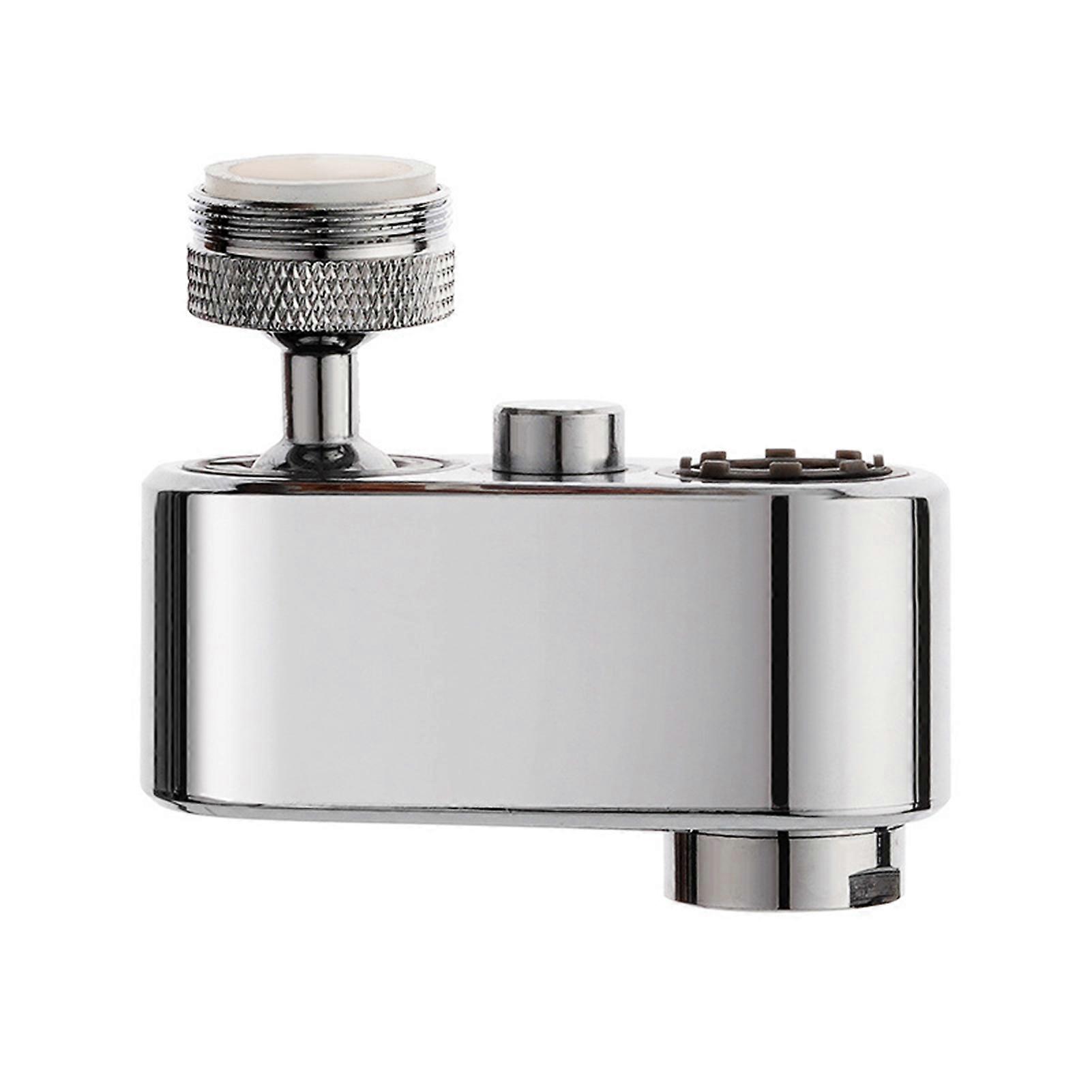 1080-Degree Swivel Sink Faucet Aerator with 2 Water Outlet Modes Rustproof Corrosion Resistant Polished Surface Faucet Extender Attachment
