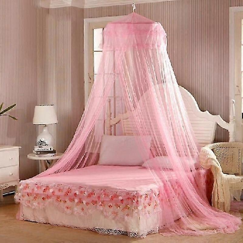 Barsinfi pol Elegant Lace Bed Canopy Mosquito Net- Hung Dome