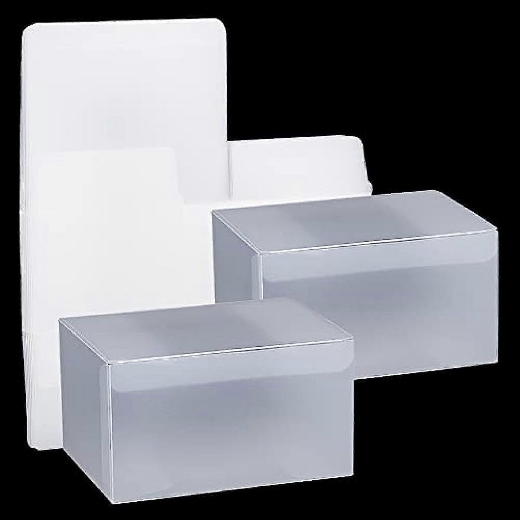 10pcs Frosted Transparent Box 3.7x4.7x2.7 Inch Plastic Clear Gift Boxes Candy Box Favor Square Boxes for Thanksgiving Christmas Wedding Party Birthday