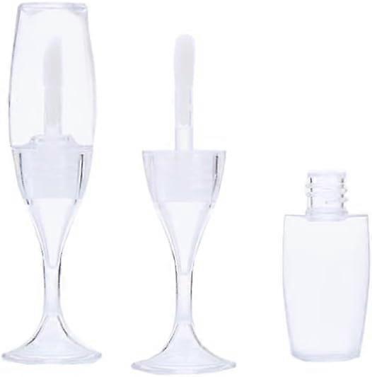 6 Pcs 8 ml Mini Wine Tubes Containers Empty Lip Glaze Tubes Lipstick Tubes with WandRed